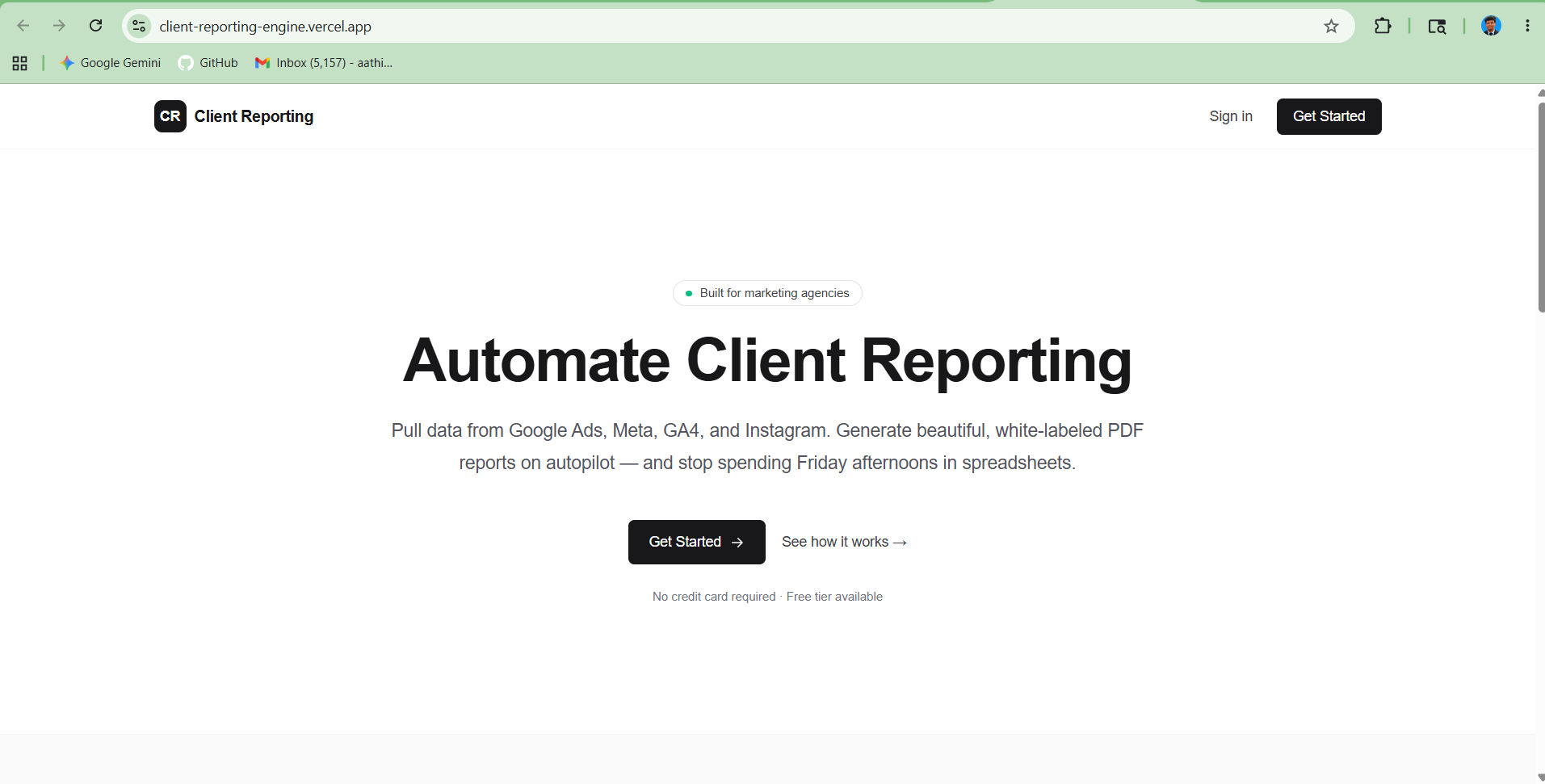 Client-Report Engine